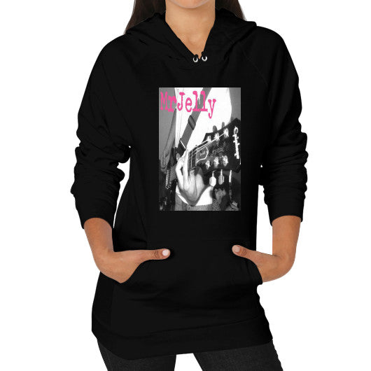 Hoodie (on woman) Black - Mr Jelly