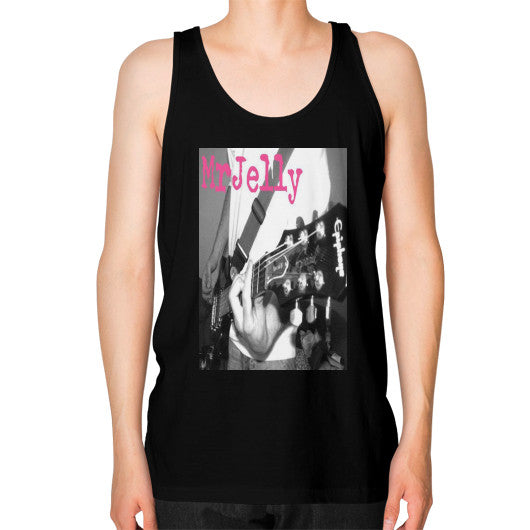 Unisex Fine Jersey Tank Black - Mr Jelly