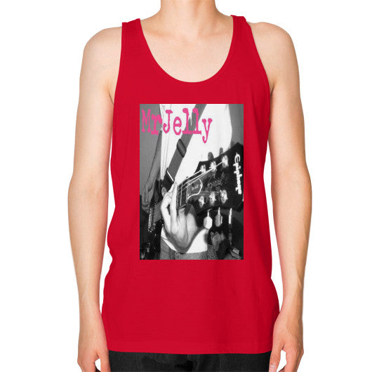 Unisex Fine Jersey Tank Red - Mr Jelly