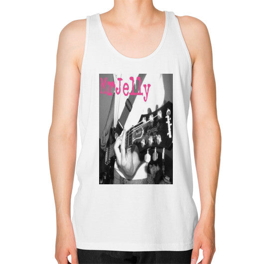 Unisex Fine Jersey Tank White - Mr Jelly