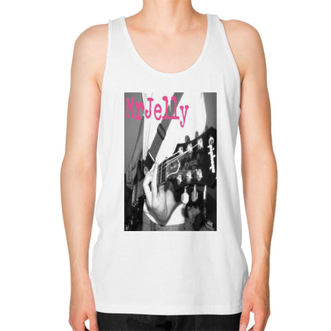 Unisex Fine Jersey Tank White - Mr Jelly