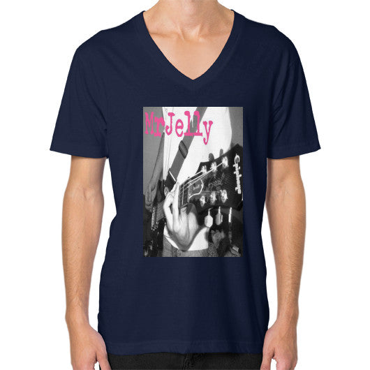 V-Neck (on man) Navy - Mr Jelly