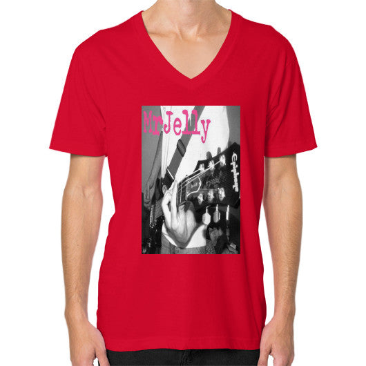 V-Neck (on man) Red - Mr Jelly