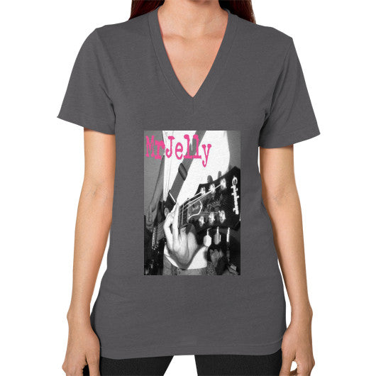 V-Neck (on woman) Asphalt - Mr Jelly