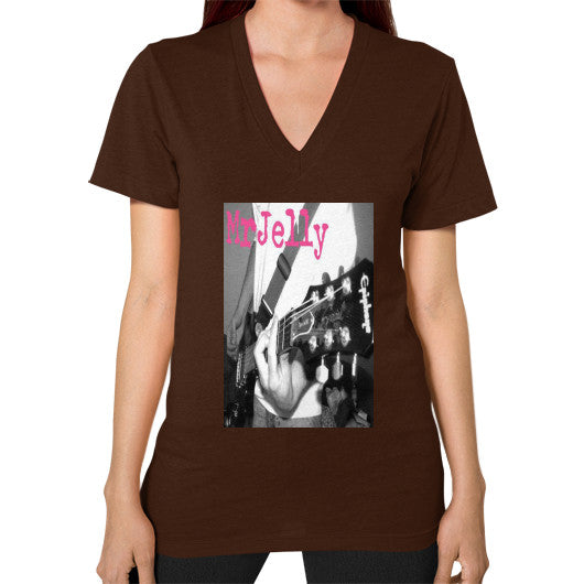 V-Neck (on woman) Brown - Mr Jelly