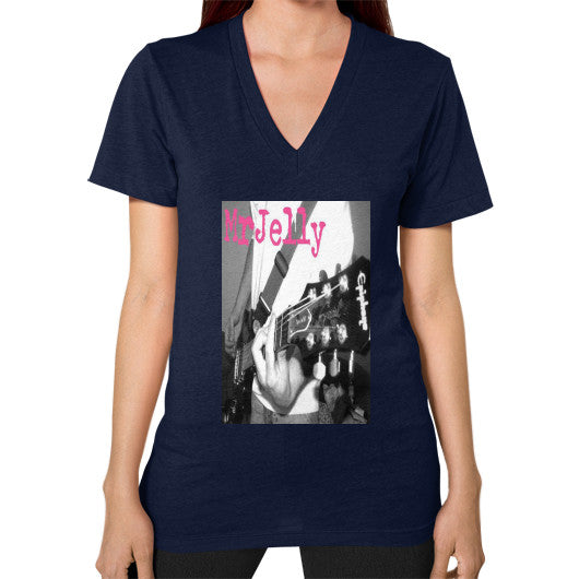 V-Neck (on woman) Navy - Mr Jelly